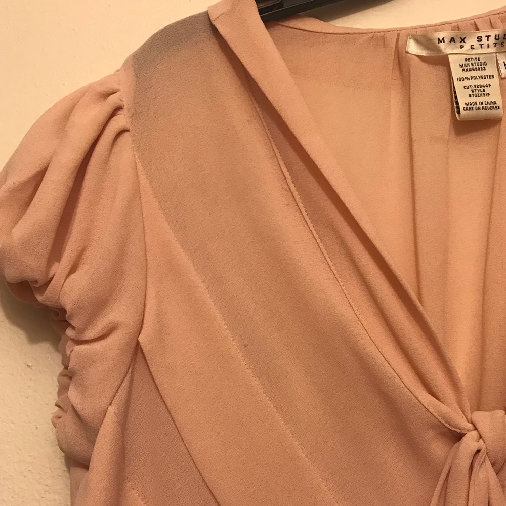 Max studio pink bubble top - Picture 4 of 8